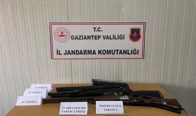Gaziantep'te 42 adet silah ele geçirildi: 21 gözaltı