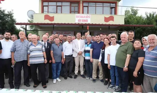 Doğalgaz eylemi yapan köylülere ziyaret