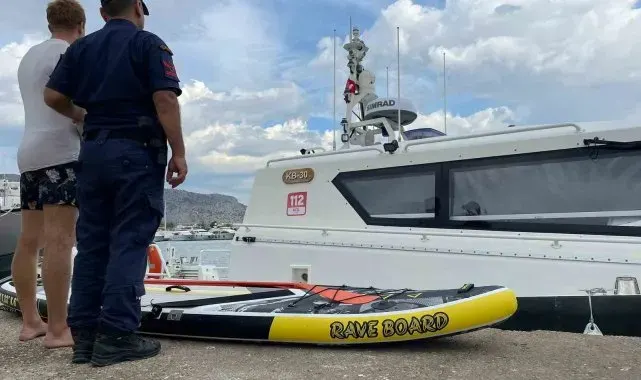 Antalya'da izinsiz kürek sörfü yapan ve yaptıranlara ceza yağdı