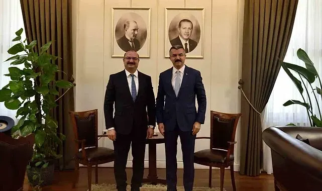 Rektör Hacımüftüoğlu'ndan MGK Genel Sekreteri Okay Memiş'e ziyaret