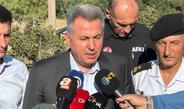 Vali Elban: "Yangın henüz kontrol altına alınmadı ama enerjisi bir miktar düşürüldü"