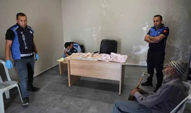 Hataylı dilenci üzerinden çıkan 19 bin 765 TL ile adeta rakip tanımadı