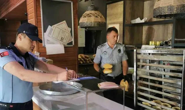 Bayburt'ta zabıtadan fırın denetimi