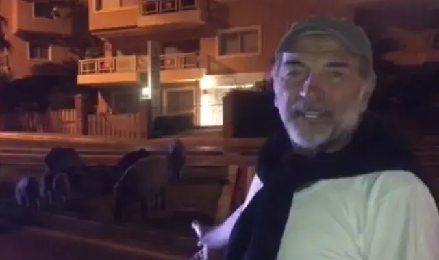 Ünlü oyuncudan Kuşadası'nda domuz paylaşımı