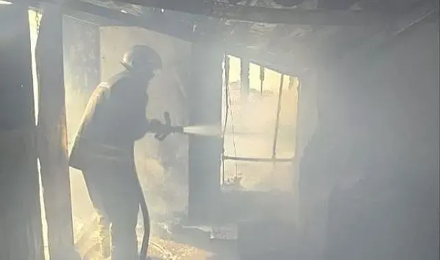 Belen'de ev yangını yaşandı