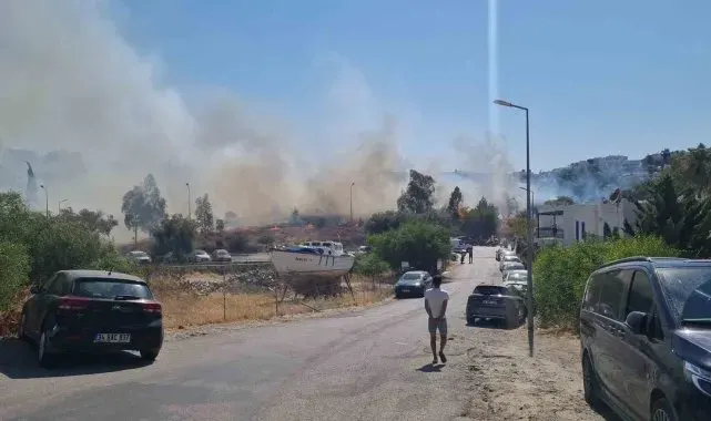 Yangını söndürmek için seferber oldular