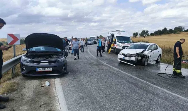 Tekirdağ'da trafik kazası: 5 yaralı