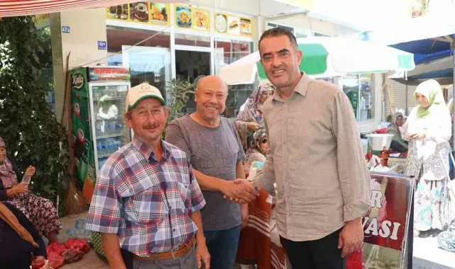 Başkan Arıcı ilçe pazarında vatandaşlarla buluştu