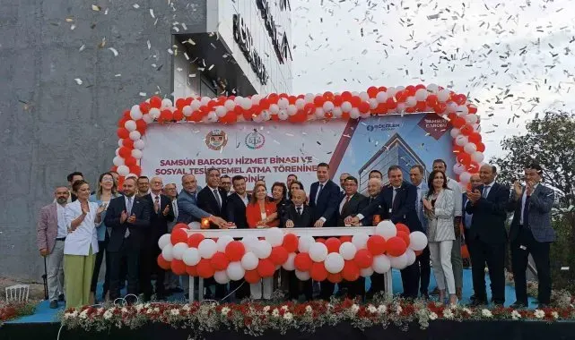 Samsun Barosu yeni hizmet binasının temeli atıldı