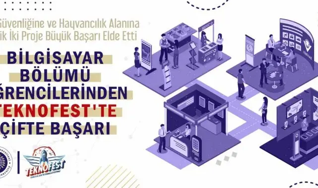 Bilgisayar mühendisliği bölümü öğrencilerinden çifte başarı