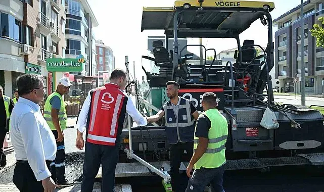 Savaştepe caddesi modern yüzüne kavuştu