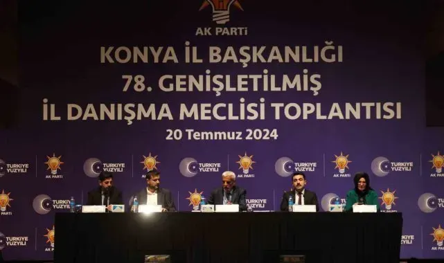 AK Parti Konya İl Başkanlığı 78. Genişletilmiş İl Danışma Meclisi Toplantısı gerçekleştirildi