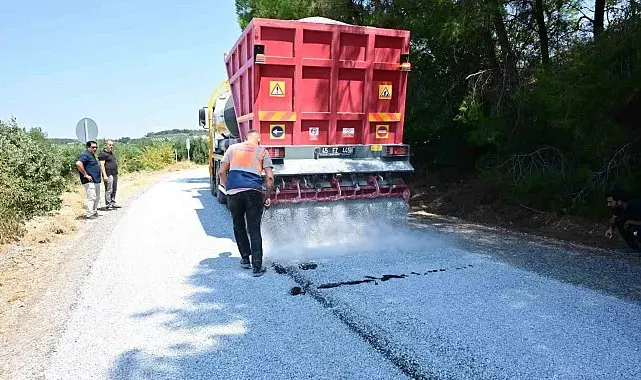 Soma'da mahalle yollarına ikinci kat asfalt atılıyor