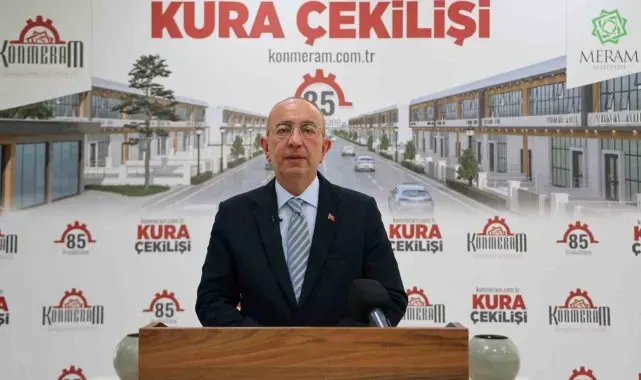 Meram Belediyesi öncülüğünde hayat bulan Konmeram Sanayi Sitesi'nin kuraları çekildi