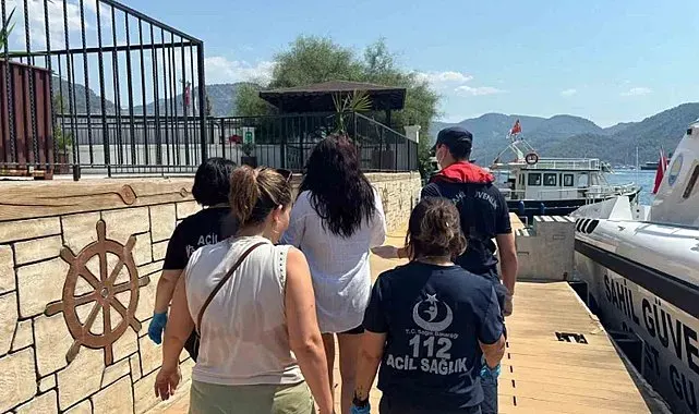 Gezi teknesinde yaralanan vatandaş için tıbbi tahliye