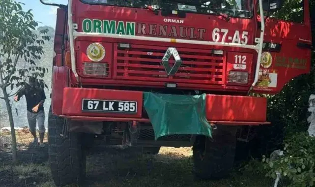 Alaplı'da Fındık Bahçesinde Yangın