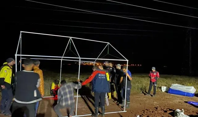 Sağanak yağmur onları da etkiledi, devreye AFAD girdi