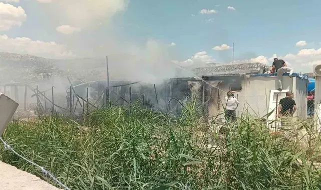 Çıkan yangın 4 konteyneri hurda yığınına çevirdi