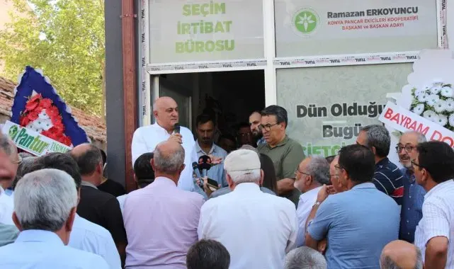 Başkan Erkoyuncu seçim bürosunu açtı