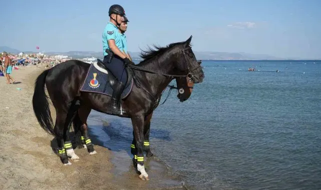 Atlı jandarmalar, plajların güvenliğini sağlayacak