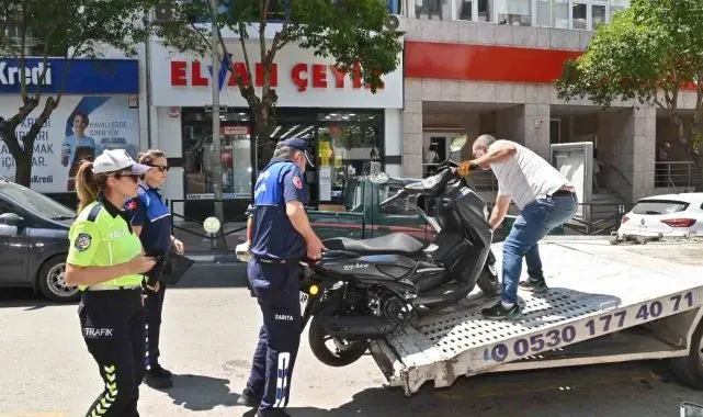 Kaldırımlardaki motosiklet işgallerine sıkı denetim