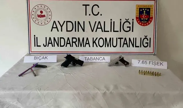 Ruhsatsız silah taşıyan 2 şüpheli yakalandı