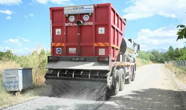 Battalgazi'de 30 kilometre sathi asfalt serimi gerçekleştirdi