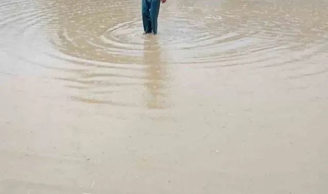 Yenişehir'de ev ve tarlalar sular altında kaldı