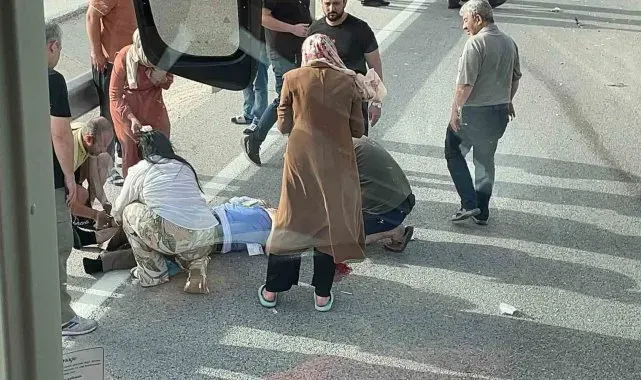 Konya'da iki otomobil çarpıştı: 1 yaralı