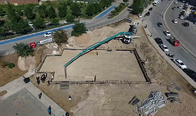 Elazığ'da şehir hastanesi yerleşkesinde cami temeli atıldı