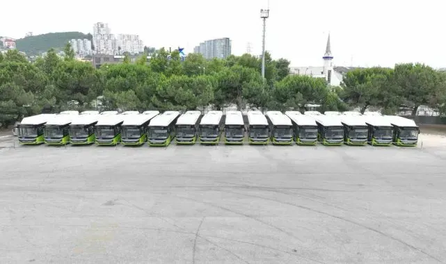 Büyükşehir'in 20 yeni otobüsü teslim edildi