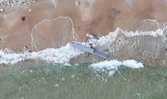 Karaburun sahilinde bulunan İHA kontrollü şekilde imha edildi
