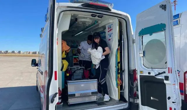Mardin'deki hasta bebek ambulans uçakla İstanbul'a sevk edildi