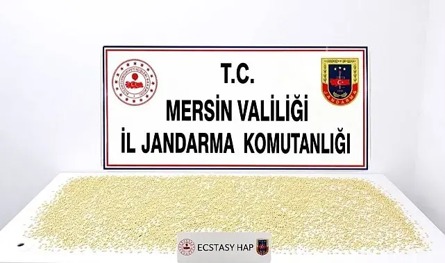 Mersin'de 3 bin 760 uyuşturucu hap ele geçirildi