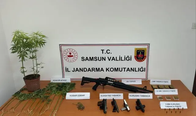 Jandarmadan uyuşturucu ve silah operasyonu: 2 gözaltı