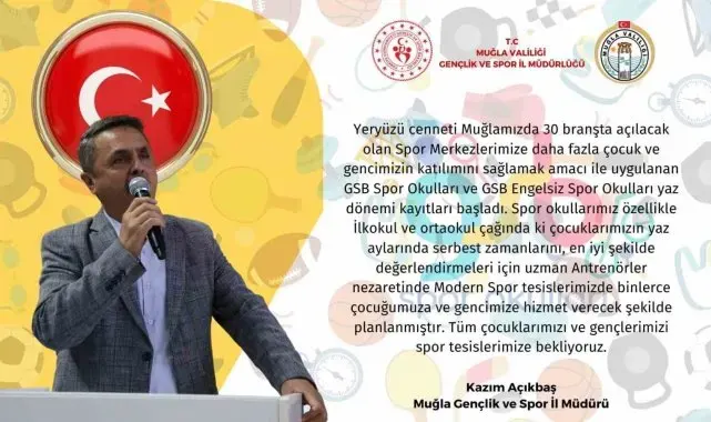 Muğla'da spor okulları yaz dönemi kayıtları başladı