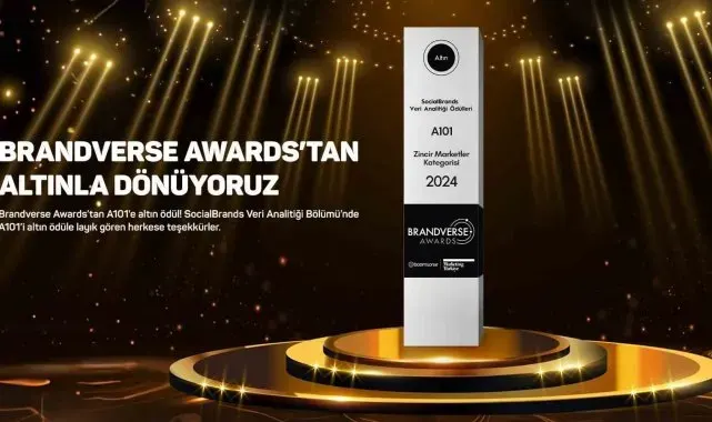 A101'e 'Zincir Marketler' kategorisinde Altın Ödül