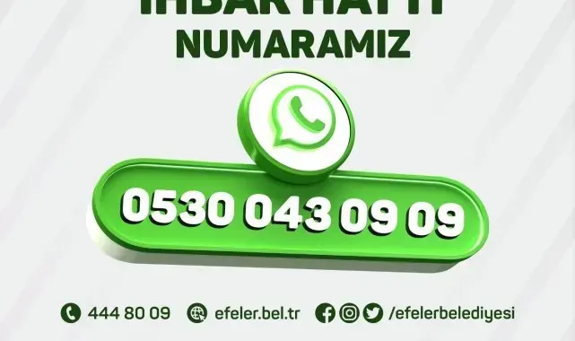 Efeler'in İhbar Hattı güncellendi