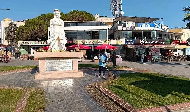 Didim Belediyesi yeşil alanlarda bakım ve düzenleme çalışmalarını sürdürüyor