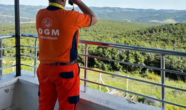 Yozgat'ta yangınlara karşı ormanlar gözetleniyor
