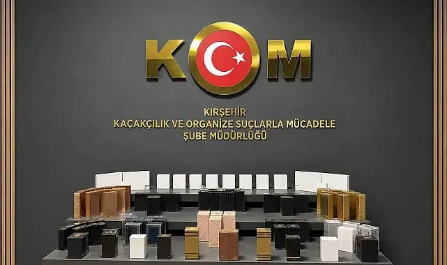 Kırşehir'de kaçak parfüm ve elektronik ürün ele geçirildi