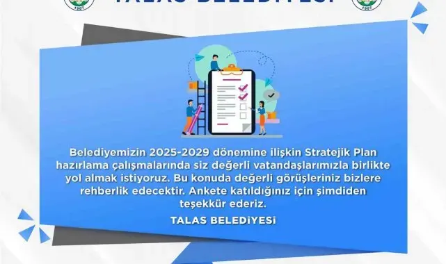 Talas'ta stratejik planlama için anket