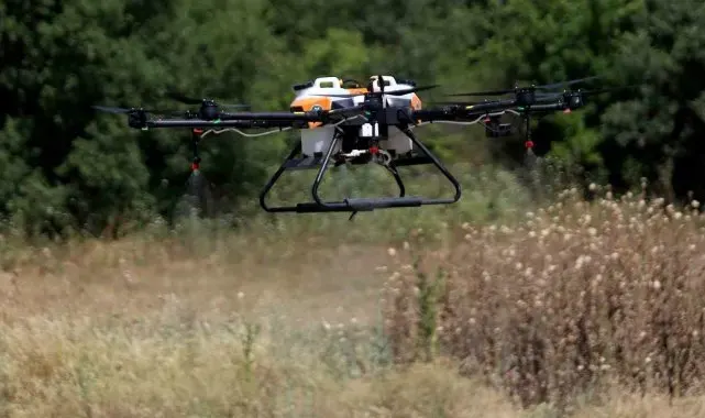 Bursa'da haşerelere karşı dronlu mücadele