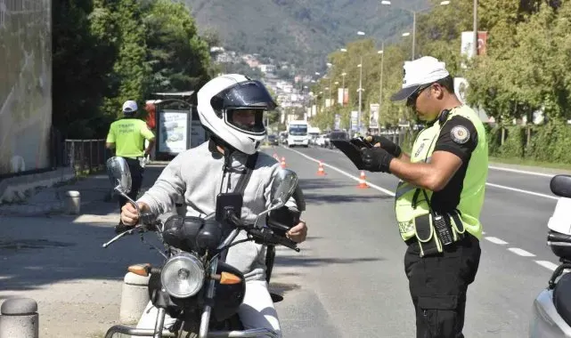 Ordu'da bir haftada yaklaşık 14 bin araç ve sürücüsü denetlendi