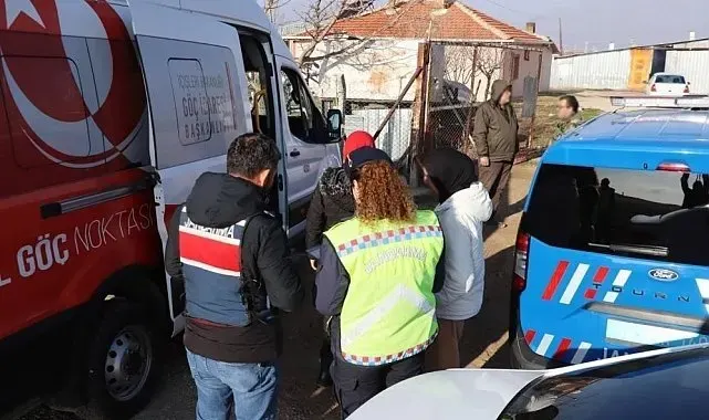 Jandarma tarafından 7 düzensiz göçmen yakalandı