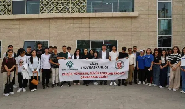 Cizre'de 36 öğrenci Çanakkale gezisine gönderildi