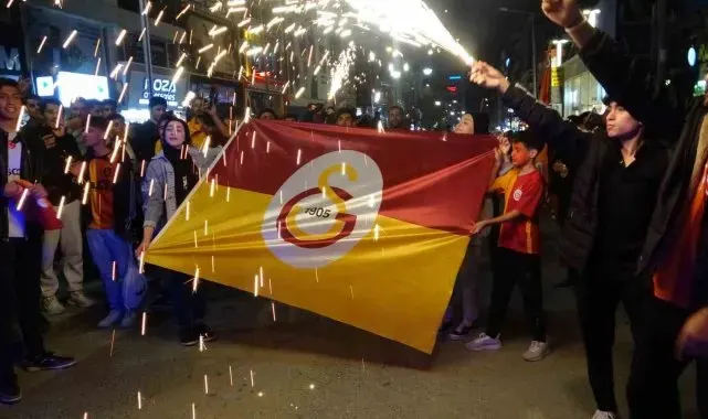 Van'da Galatasaray'ın şampiyonluk sevinci