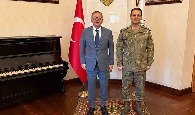 Kars 14. Mekanize Piyade Tugay Komutanlığına atanan Tuğgeneral Çelik'ten Vali Polat'a ziyaret