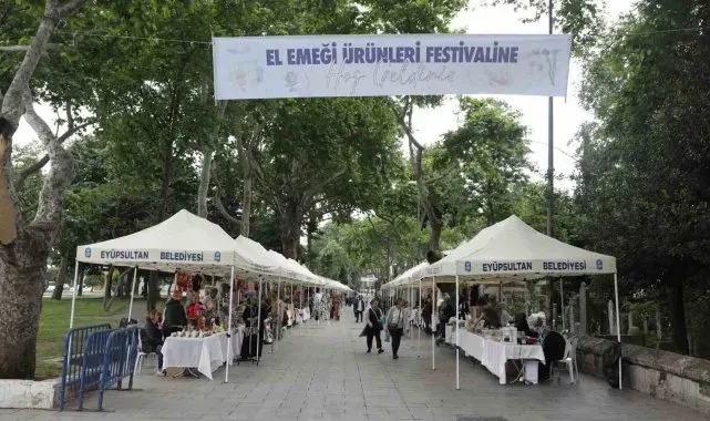 Eyüpsultan'da el emeğini sanata dönüştürenlerin festivali başladı