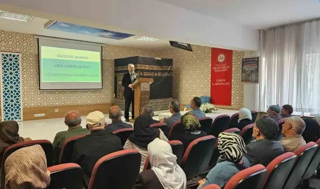 Hacı adaylarına uygulamalı hazırlık kursu düzenlendi
